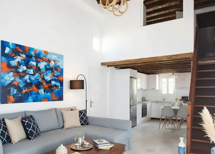 Elegant 2 Bd House With Shared Pool Ornos (Mykonos)